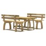 Set da Pranzo da Giardino 3 pz in Legno di Pino Impregnato