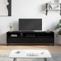 Mobile Porta TV Nero 150x30x44,5 cm in Legno Multistrato