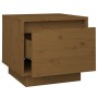 Comodini 2 pz Miele 35x34x32 cm in Legno Massello di Pino