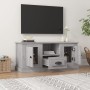 Mobile TV Grigio Sonoma 100x35,5x45 cm in Legno Multistrato