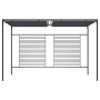 Gazebo con Tetto Retrattile 4x3x2,3 m Antracite 180 g/m²