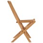 Sedie da Giardino Pieghevoli 8 pz in Legno Massello di Teak