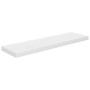 Scaffali a Parete 2 pz Bianco Lucido 90x23,5x3,8 cm in MDF