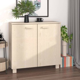 Credenza HAMAR Miele 85x35x80 cm in Legno Massello di Pino