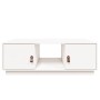 Tavolino da Salotto Bianco 100x50x35 cm Legno Massello di Pino