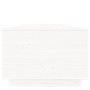 Tavolino da Salotto Bianco 100x50x35 cm Legno Massello di Pino
