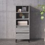 Credenza Grigio Sonoma 40x36x110 cm in Legno Multistrato