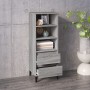 Credenza Grigio Sonoma 40x36x110 cm in Legno Multistrato