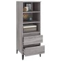 Credenza Grigio Sonoma 40x36x110 cm in Legno Multistrato