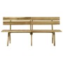 Set da Pranzo da Giardino 4 pz in Legno di Pino Impregnato