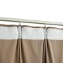 Tende Oscuranti con Ganci 2 pz Beige in Velluto 140x175 cm