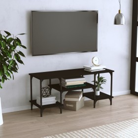 Mobile Porta TV Nero 102x35x45,5 cm in Legno Multistrato