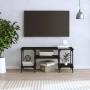 Mobile Porta TV Nero 102x35x45,5 cm in Legno Multistrato