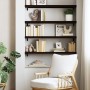 Ripiano Marrone Scuro 80x30x(2-4) cm Massello Rovere Trattato