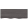 Ripiano Marrone Scuro 80x30x(2-4) cm Massello Rovere Trattato
