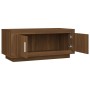 Tavolino Salotto Rovere Marrone 102x50x45 cm Legno Multistrato