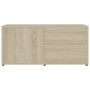 Mobile Porta TV Rovere Sonoma 80x34x36 cm Legno Multistrato