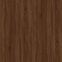 Scrivania Rovere Marrone 100x49x75 cm in Legno Multistrato