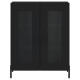 Credenza Nera 69,5x34x90 cm in Legno Multistrato