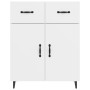 Credenza Bianca 69,5x34x90 cm in Legno Multistrato