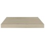 Scaffali a Parete 2 pz Rovere 50x23x3,8 cm in MDF