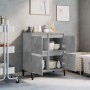 Credenza Grigio Cemento 60x35x70 cm in Legno Multistrato