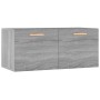 Mobile Parete Grigio Sonoma 80x35x36,5 cm in Legno Multistrato