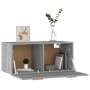 Mobile Parete Grigio Sonoma 80x35x36,5 cm in Legno Multistrato