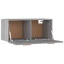 Mobile Parete Grigio Sonoma 80x35x36,5 cm in Legno Multistrato