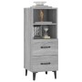 Credenza Grigio Sonoma 34,5x34x90 cm in Legno Multistrato