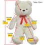 Orsacchiotto di Peluche XXL Bianco 135 cm