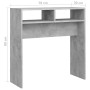 Tavolino Consolle Grigio Cemento 78x30x80cm Legno Multistrato