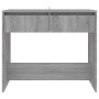 Tavolo Consolle Grigio Sonoma 89x41x76,5 cm in Acciaio