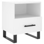 Comodini 2 pz Bianchi 40x35x47,5 cm in Legno Multistrato