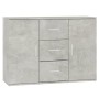 Credenza Grigio Cemento 91x29,5x65 cm in Legno Multistrato