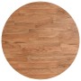 Piano Tavolo Rotondo Marrone Chiaro Ø40x1,5 cm Rovere Trattato