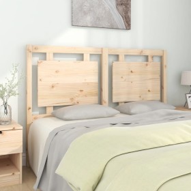 Testiera per Letto 145,5x4x100 cm in Legno Massello di Pino