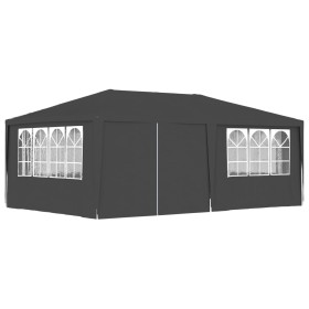 Gazebo Professionale con Pareti 4x6 m Antracite 90 g/m²