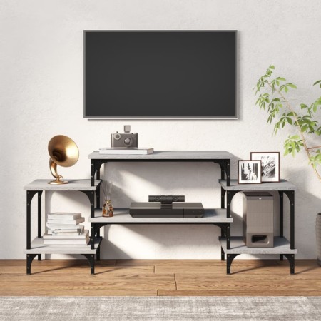 Mobile Porta TV Grigio Sonoma 117x35x52 cm in Legno Multistrato