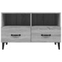 Mobile Porta TV Grigio Sonoma 80x36x50 cm in Legno Multistrato