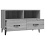 Mobile Porta TV Grigio Sonoma 80x36x50 cm in Legno Multistrato