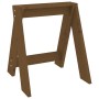 Sgabelli 2 pz Miele 40x40x45 cm in Legno Massello di Pino