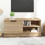 Mobile Porta TV Rovere Sonoma 80x35x36,5cm in Legno Multistrato