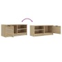 Mobile Porta TV Rovere Sonoma 80x35x36,5cm in Legno Multistrato