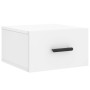 Comodini a Muro 2 pz Bianchi 35x35x20 cm