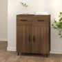 Credenza Rovere Marrone 69,5x34x90 cm in Legno Multistrato