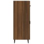 Credenza Rovere Marrone 69,5x34x90 cm in Legno Multistrato