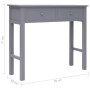 Tavolo Consolle Grigio 90x30x77 cm in Legno