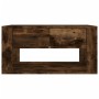 Tavolino da Salotto Rovere Fumo 80x50x40 cm Legno Multistrato