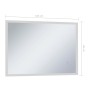 Specchio LED da Bagno con Sensore Tattile 100x60 cm